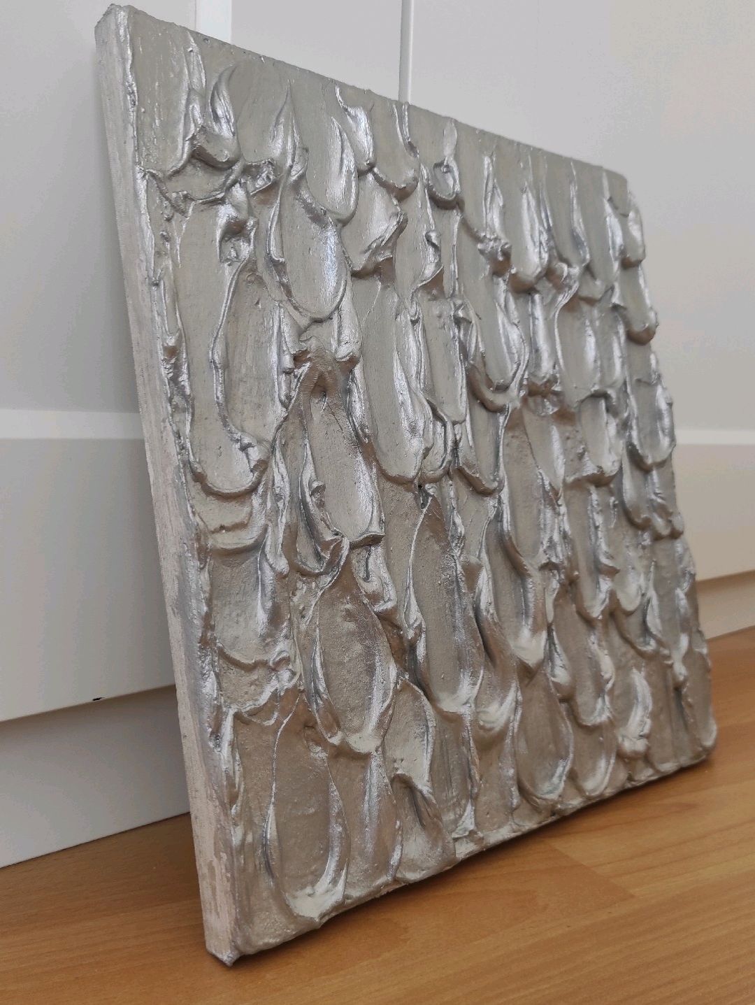 drop---el-yapimi-metalik-damla-rolyef-3d-tablo-plaster-texture-art