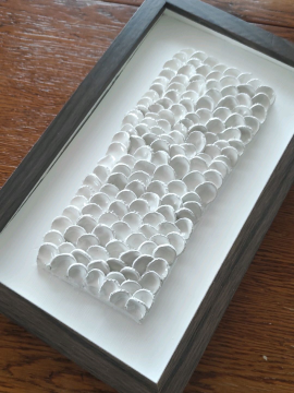 Flake - El Yapımı 3d Duvar Heykeli Seramik Tablo Sculpture Wall Art 