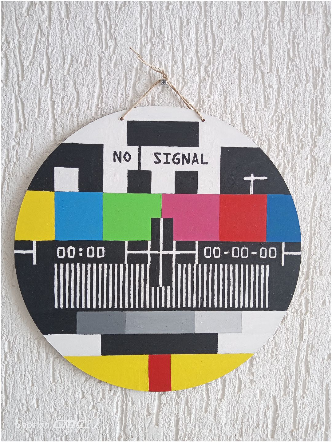no-signal-retro-tablo-duvar-dekor-cok-renkli