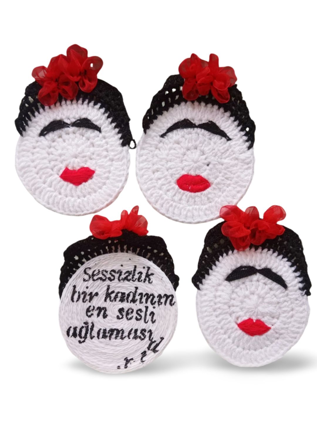frida-kahlo-bardak-altligi-4lu-beyaz