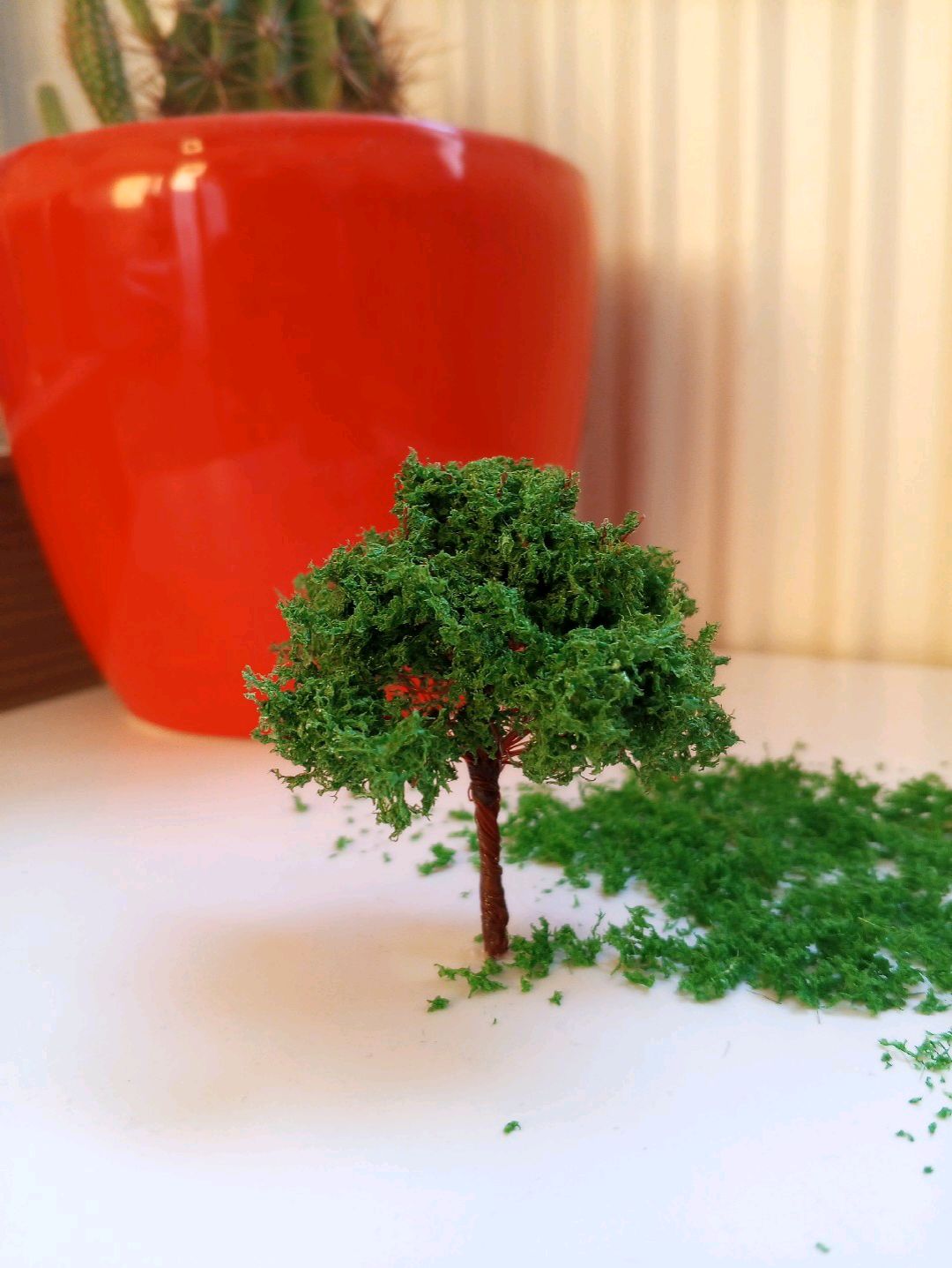 minyatur-mimari-maket-diorama-agac-modeli-yesil