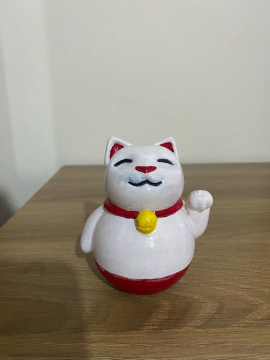 Maneki Neko Şans Kedisi Figürü
