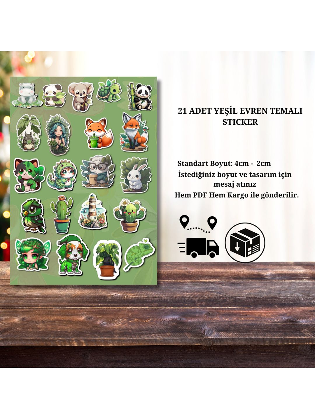 21-adet-yesil-temali-sticker-yesil