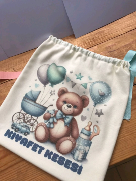 Baskılı Kişiye Özel 5' Li Orginazör Kese