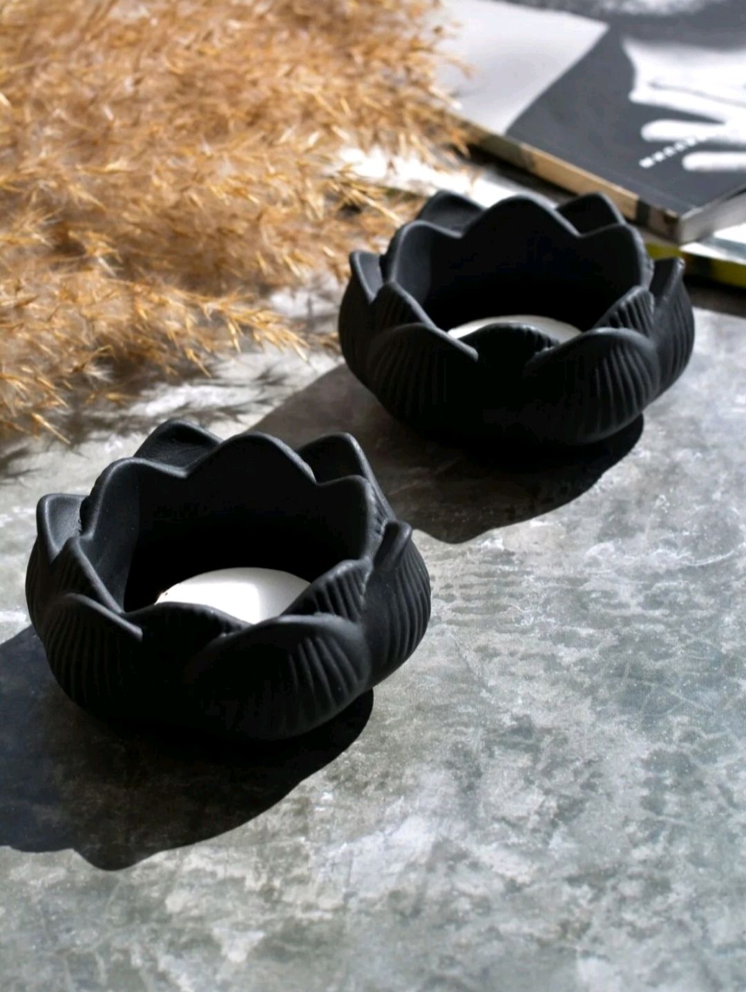 3-adet-siyah-lotus-mumluk