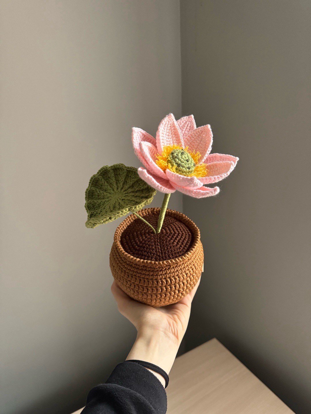 orgu-saksida-dev-lotus-pastel-pembe