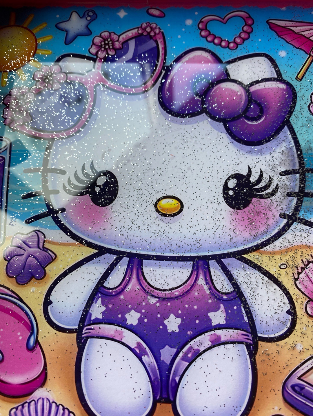 ahsap-hello-kitty-cocuk-tepsisi-simli-20-x-20-cm-pembe