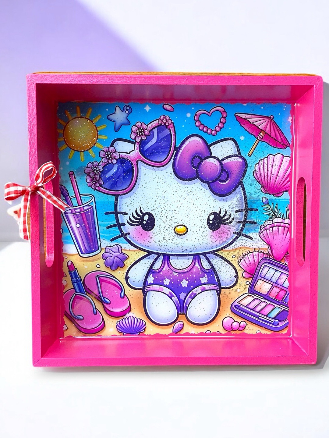ahsap-hello-kitty-cocuk-tepsisi-simli-20-x-20-cm-pembe