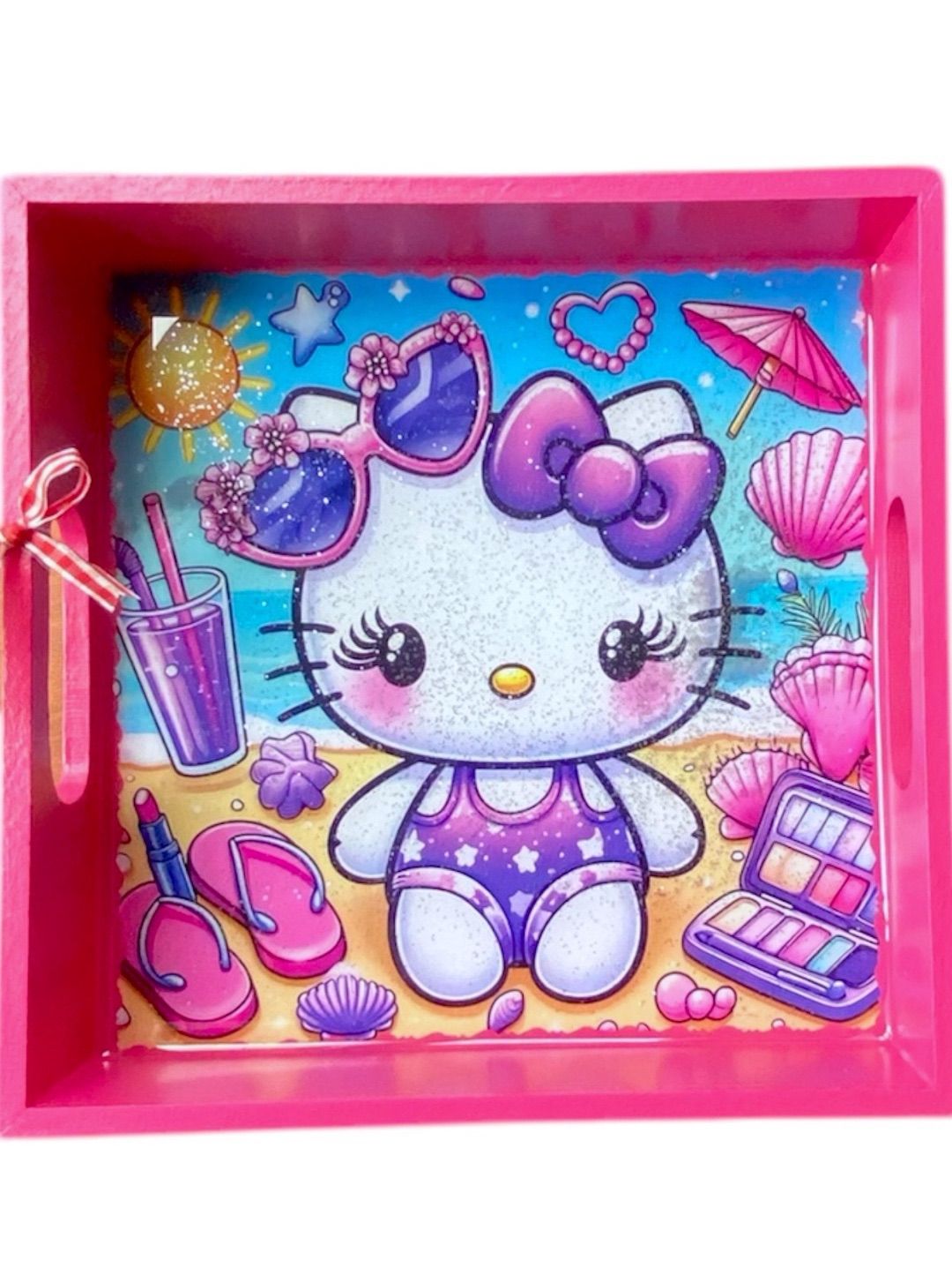 ahsap-hello-kitty-cocuk-tepsisi-simli-20-x-20-cm-pembe