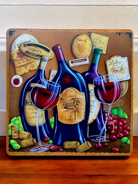 Dekoratif Ahşap Peynir Sunum Tabağı - 30x30 Cm - Top Ayaklı Çok Renkli