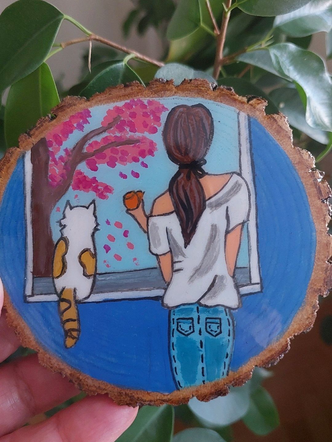 kedi-ve-kiz-bardak-altligi-cok-renkli