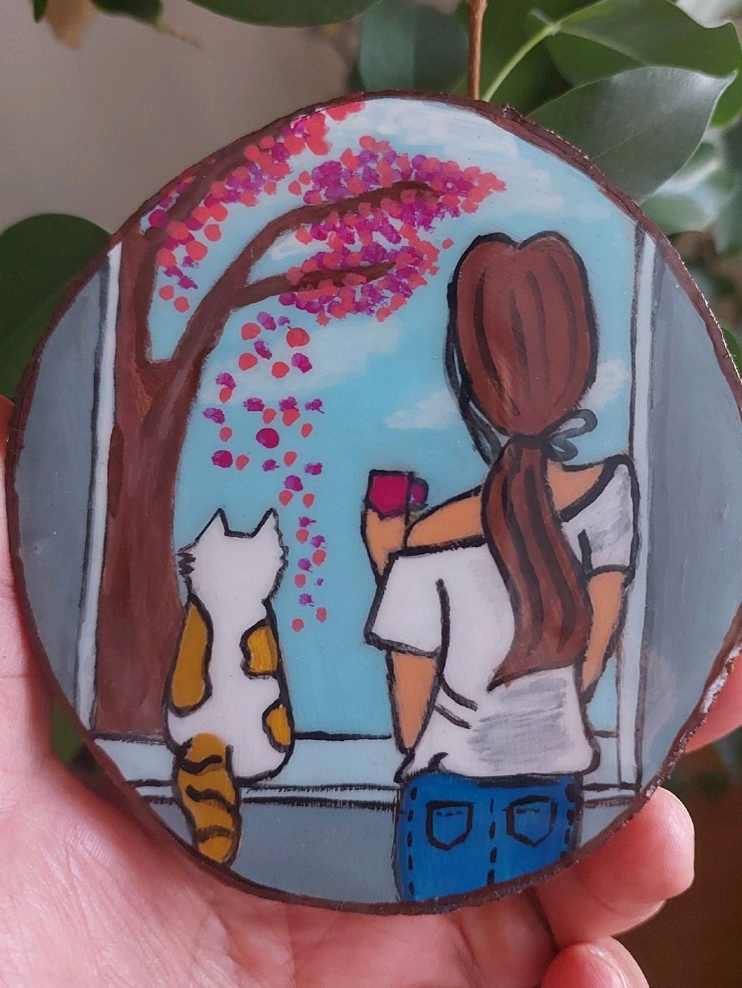 kedi-ve-kiz-bardak-altligi-cok-renkli