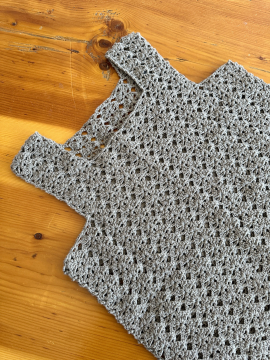 Byehandmade El Yapımı Triko Bluz Gri