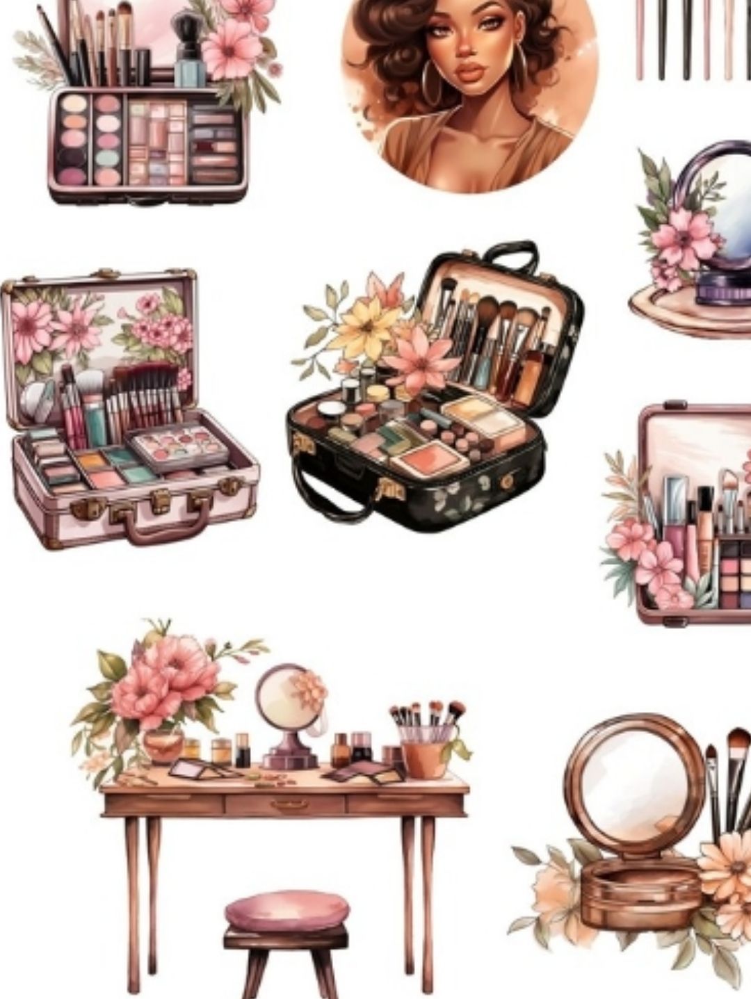 make-up-materials-sticker-cikartma-journal-kolaj-cok-renkli