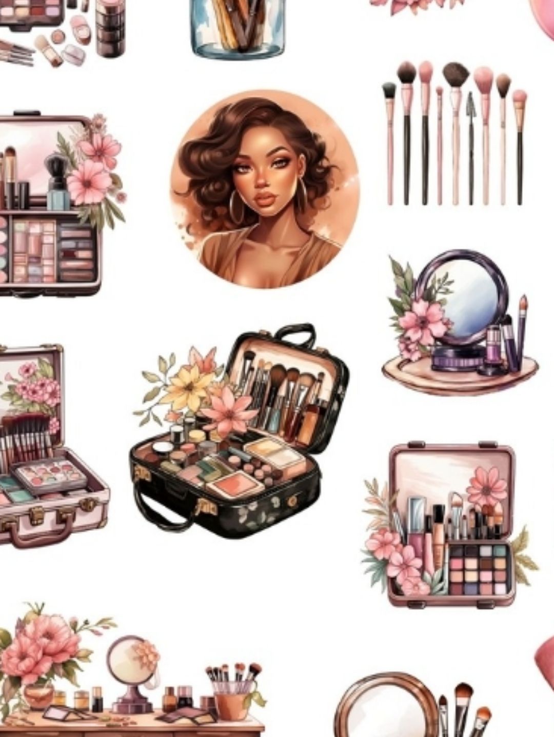 make-up-materials-sticker-cikartma-journal-kolaj-cok-renkli