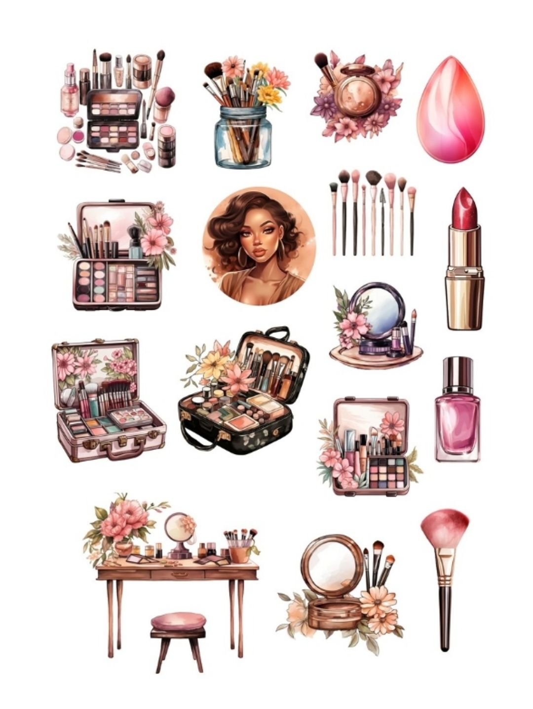 make-up-materials-sticker-cikartma-journal-kolaj-cok-renkli