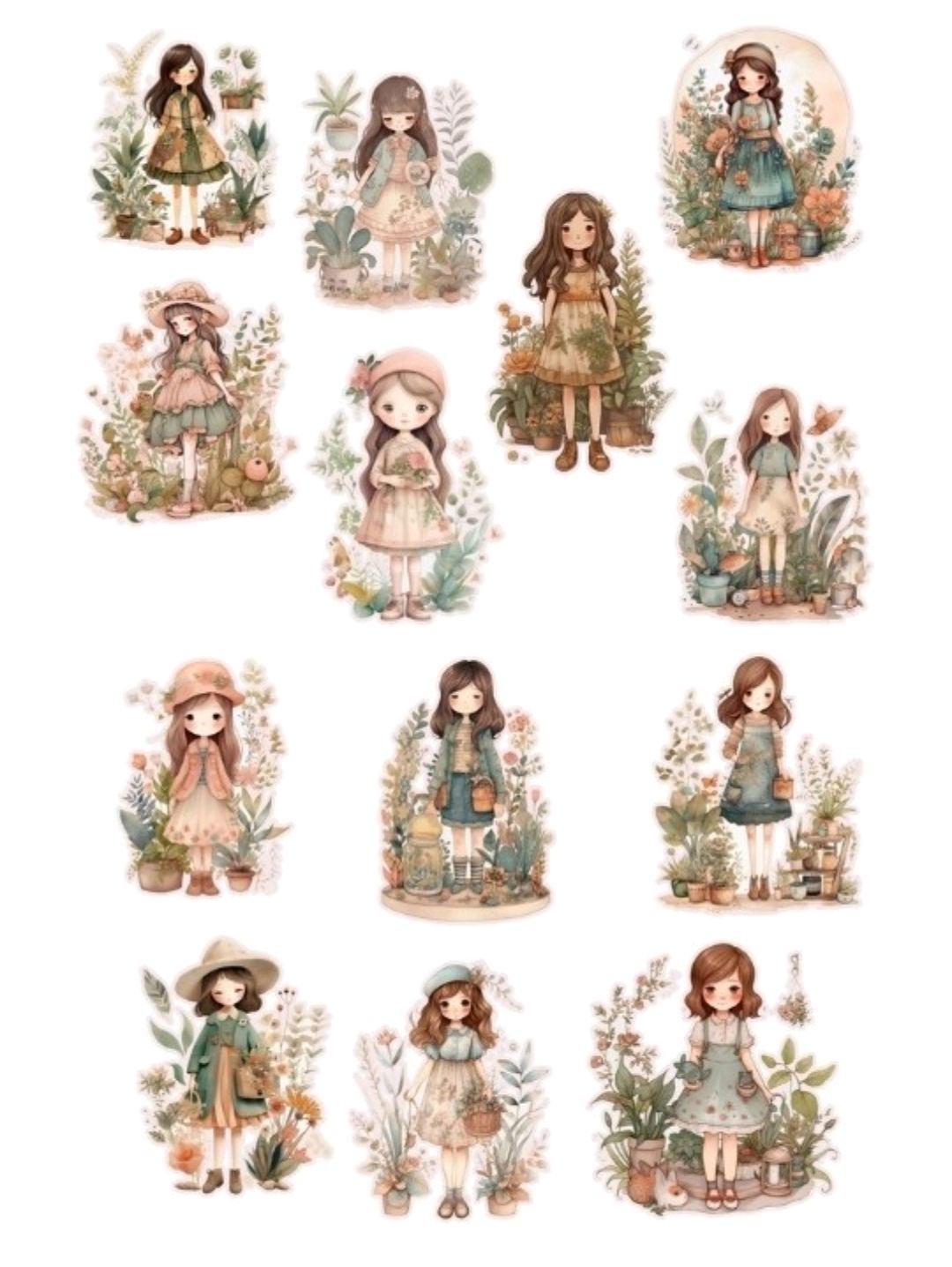 tasrali-kizlar-sticker-cikartma-cok-renkli