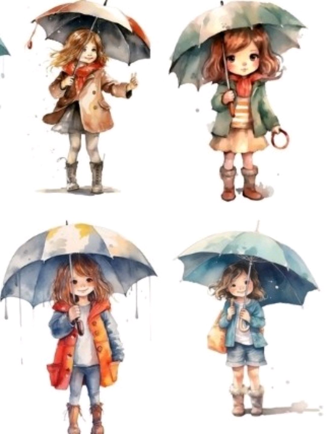 rain-sticker-cikartma-cok-renkli