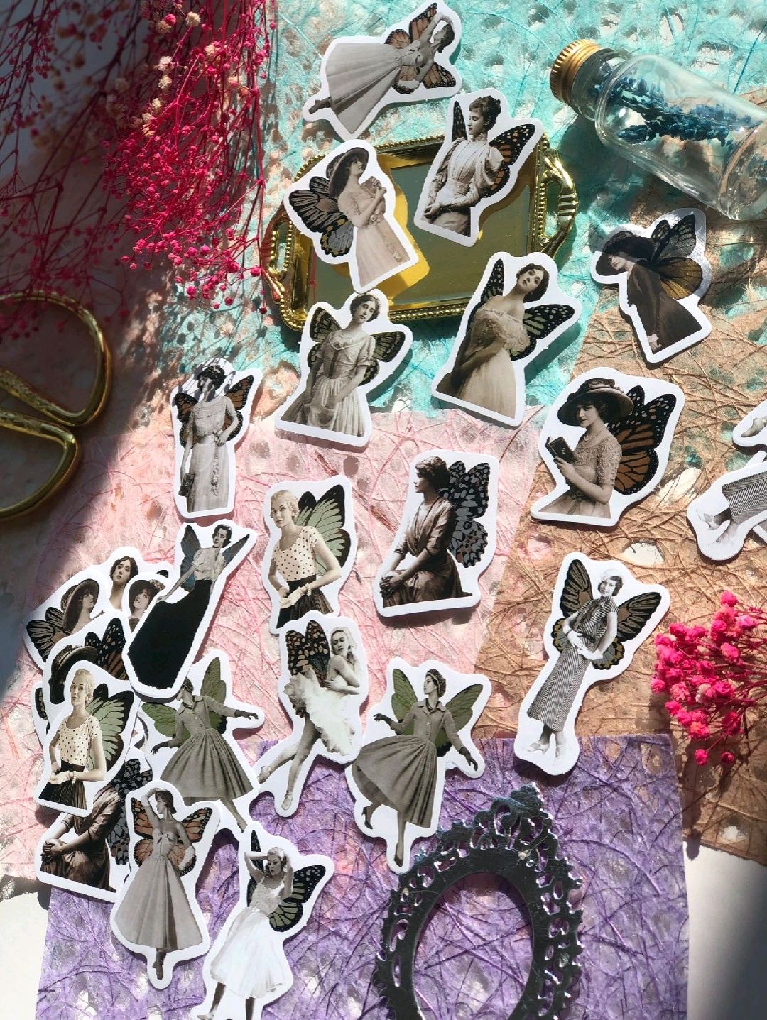 fairy-sticker-cok-renkli