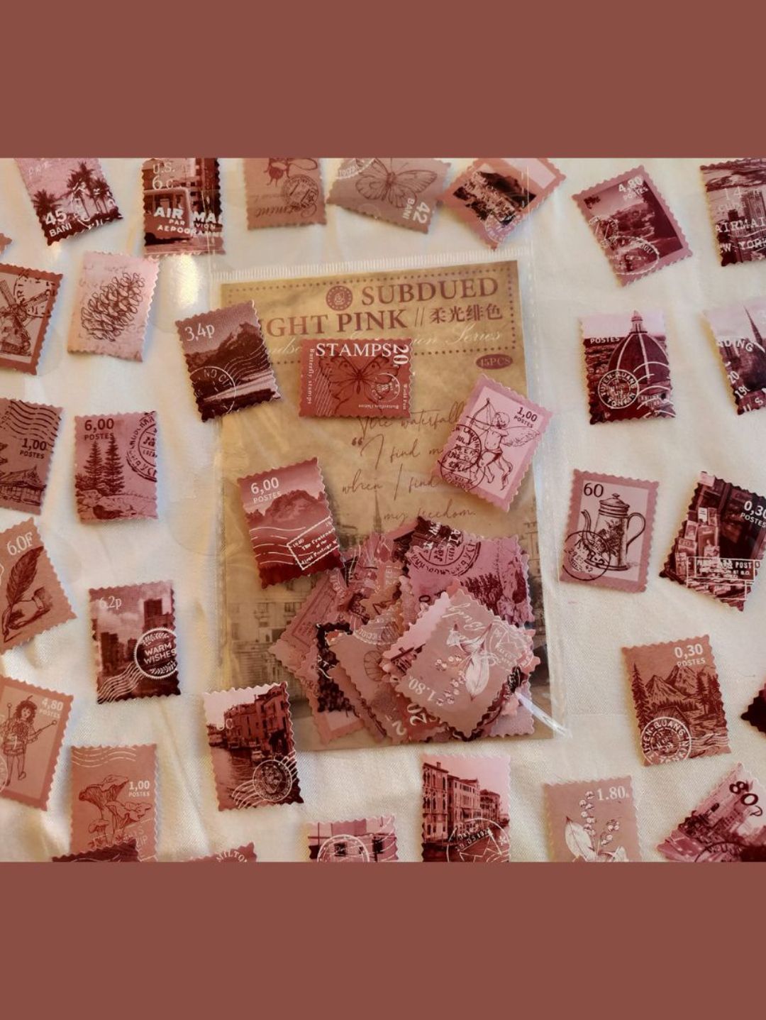 light-pink-postage-stamp-sticker-cikartma-pembe