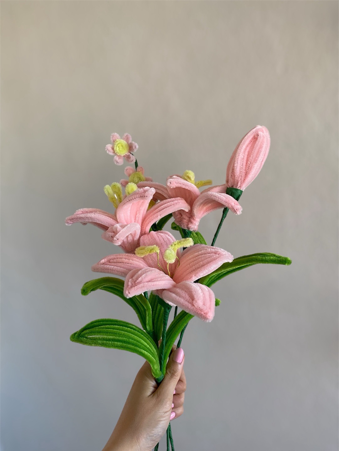 zambak-buketi-pastel-pembe