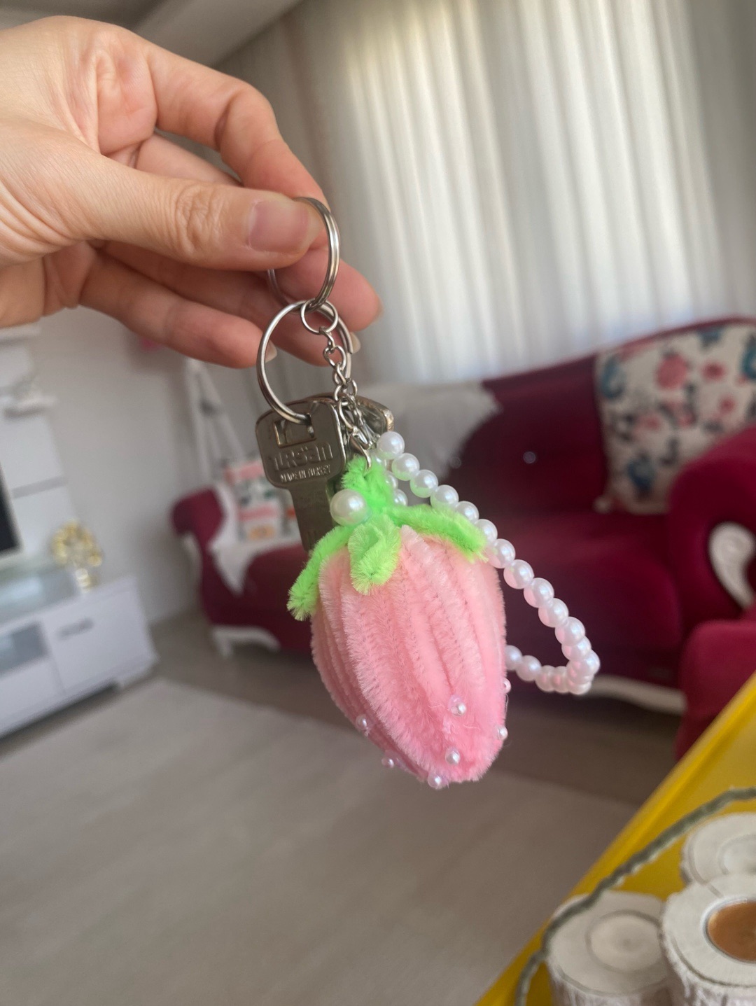 cilek-anahtarlik-pembe