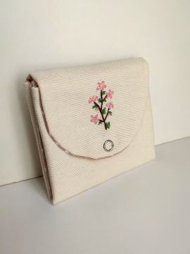 Bahar Dalı Mini Cüzdan Pembe