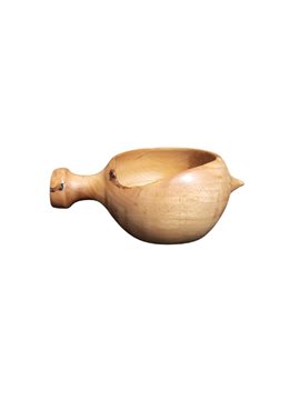 Kuksa Bardak Kayin Ağacindan 01 Kum Kahverengisi
