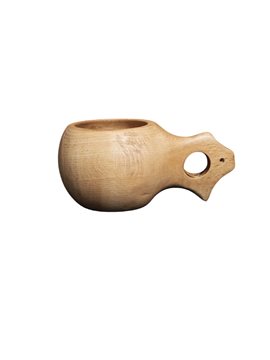 Kuksa Bardak Kayin Ağacindan Büyük Boy 01 Kum Kahverengisi