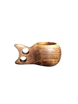 Kuksa Bardak Ceviz Ağacindan 01 Kahverengi