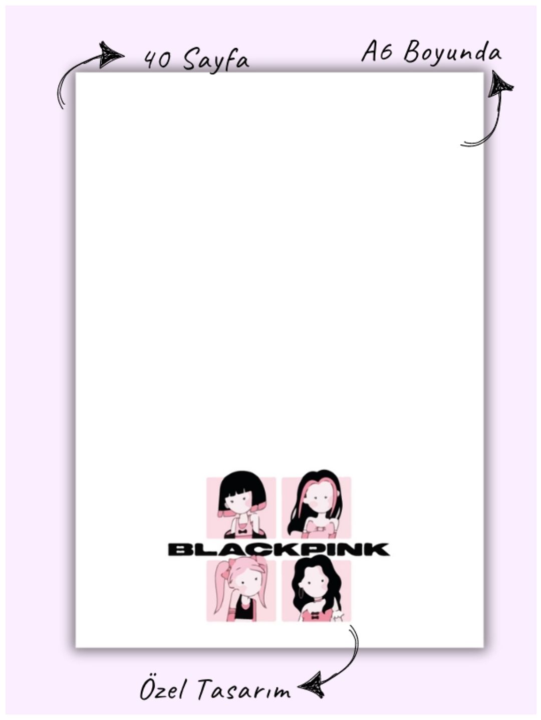 blackpink-defter---memopad---notepad-6-beyaz