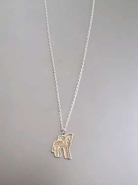 Truva Atı Kısa Kolye Gümüş