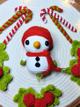 Kardan Adam Amigurumi Oyuncak Beyaz