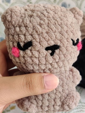 Boz Ayı Amigurumi Oyuncak Kahverengi