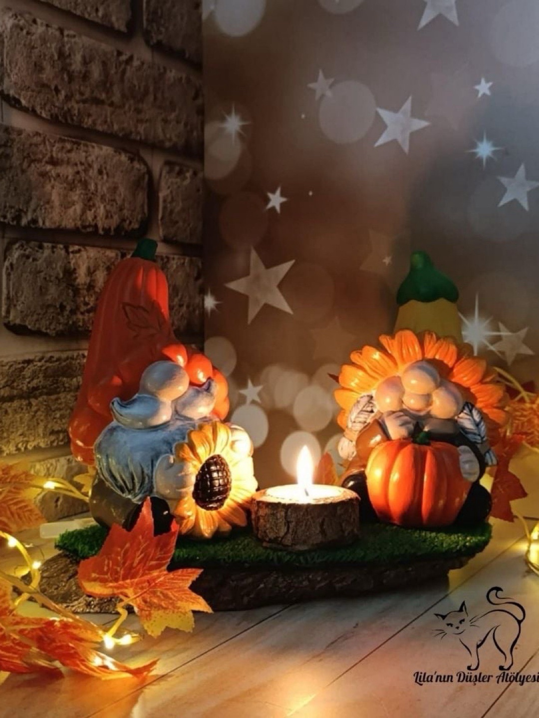 gnome-cift-tealight-mumluk-set