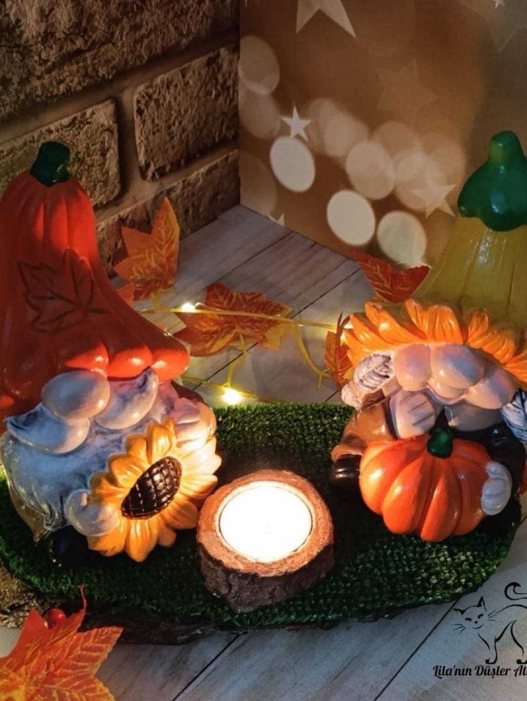 gnome-cift-tealight-mumluk-set