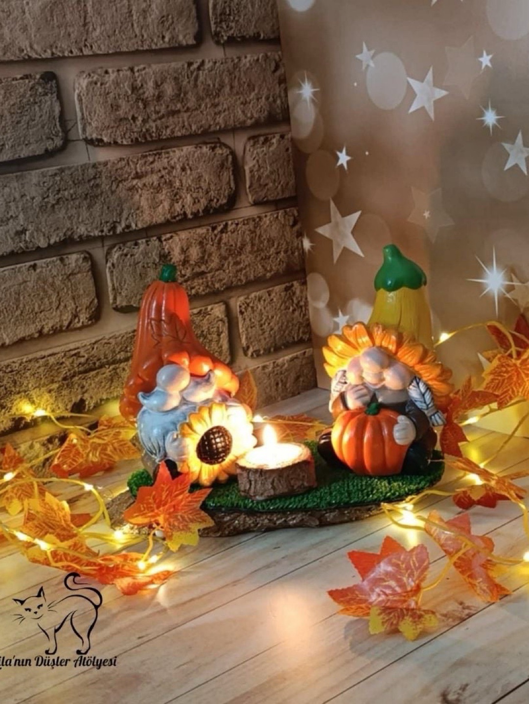 gnome-cift-tealight-mumluk-set