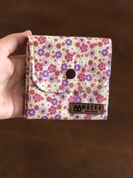 Çiçekli Mini Cüzdan Çok Renkli