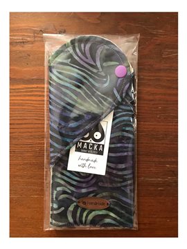 Siyah Zebra Batik Gözlük Kılıf Morsalkım Rengi