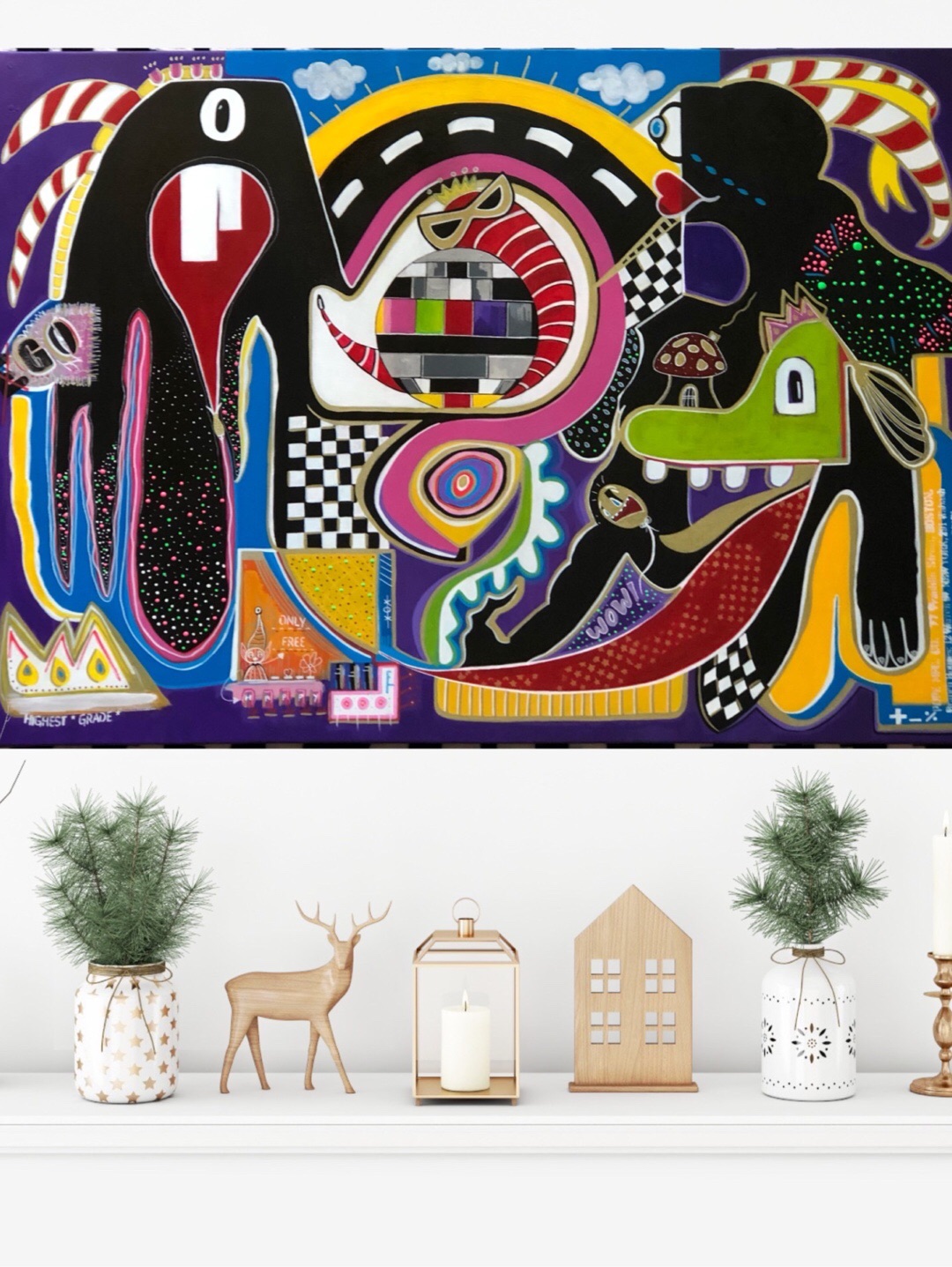 cosmic-circus-akrilik-boyama-tablo