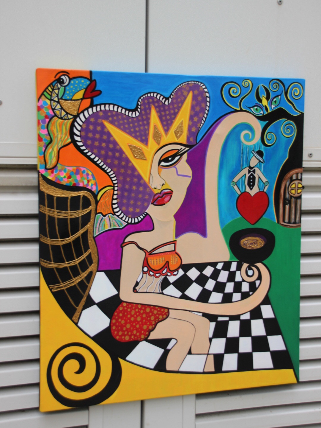 queen-of-chaos-akrilik-boyama-tablo