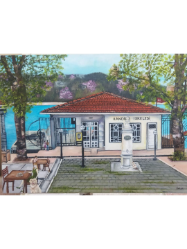 Moda Tramvay Yağlı Boya 50 X 70 Mavi