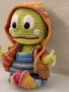 Sir Green Amigurumi Çok Renkli