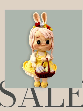 Bonnie Kız Bebek Amigurumi Çok Renkli