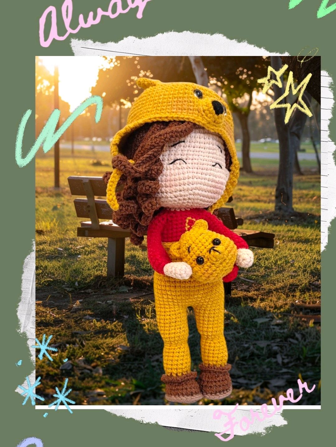honey-and-winnie-amigurumi-cok-renkli