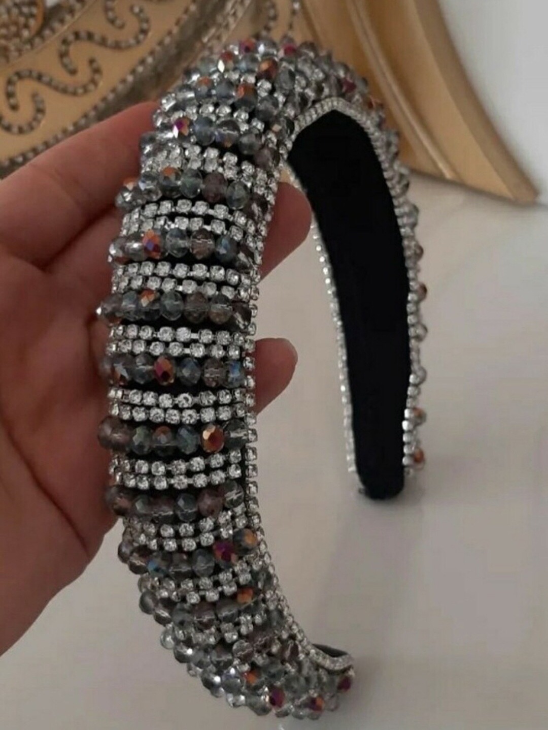 mixed-diamond-kristal-tasli-dikme-tac---sac-aksesuari-siyah