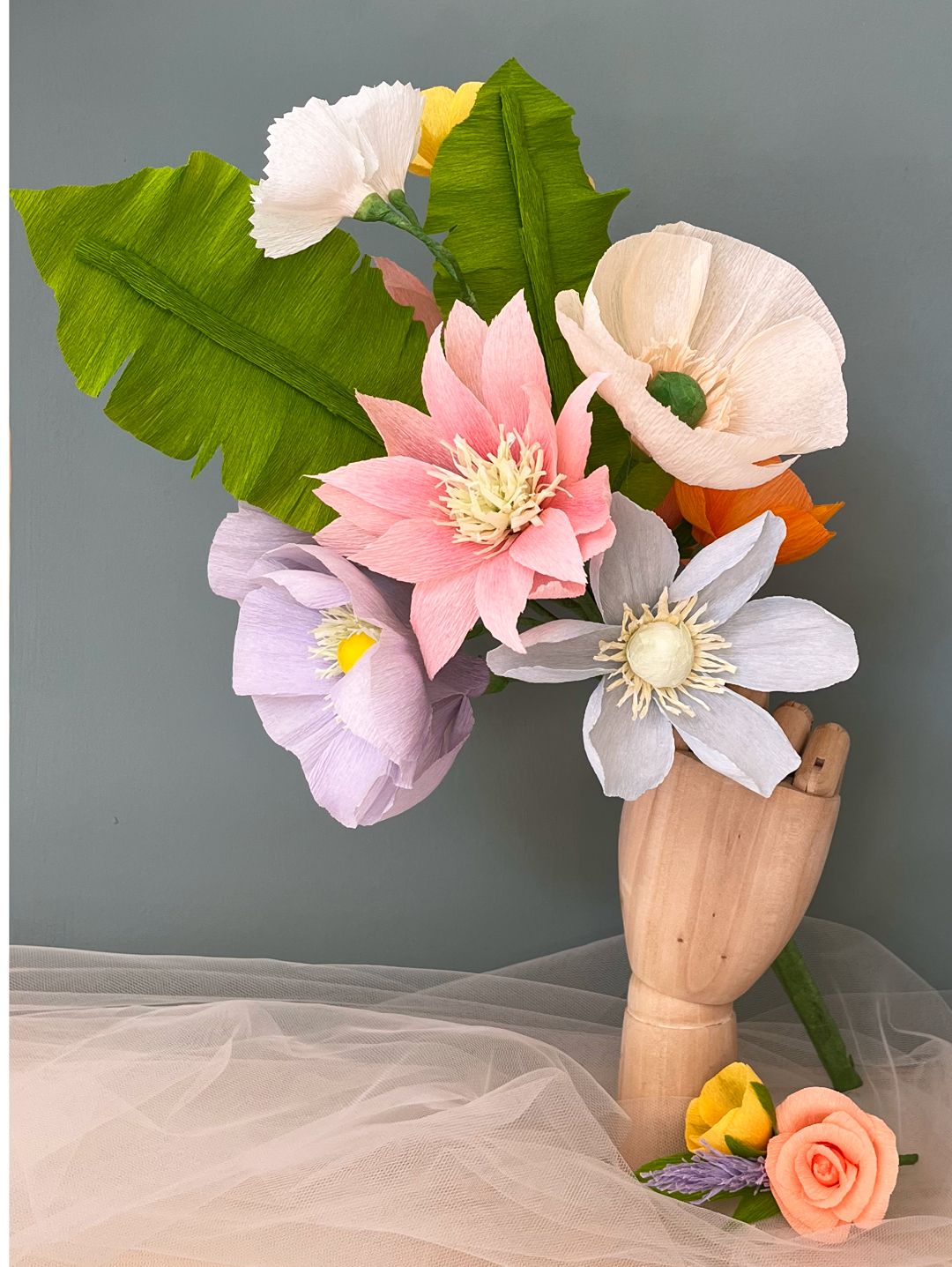 tropical-island-bloom-gelin-buketi--kagit-cicek-sanati-pembe