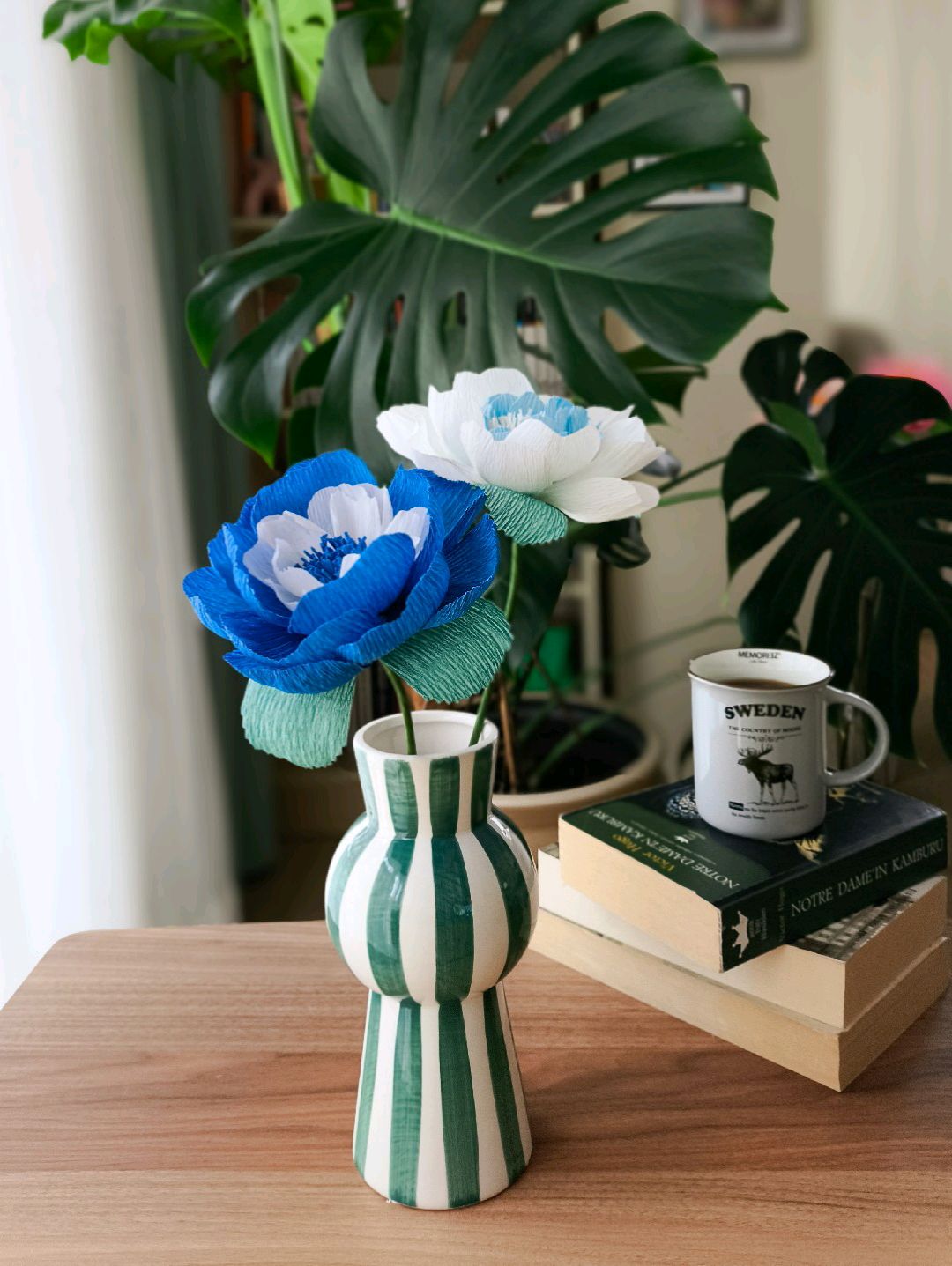 cyber-blue-peony-kagit-cicek-sanati-saks-mavi