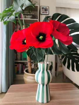 Red Kiss Poppy Bouquet  Kırmızı