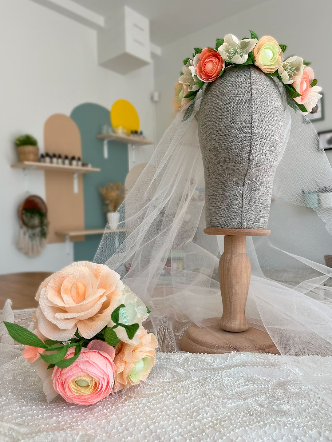 boho-whisper-gelin-buketi--kagit-cicek-sanati-pembe